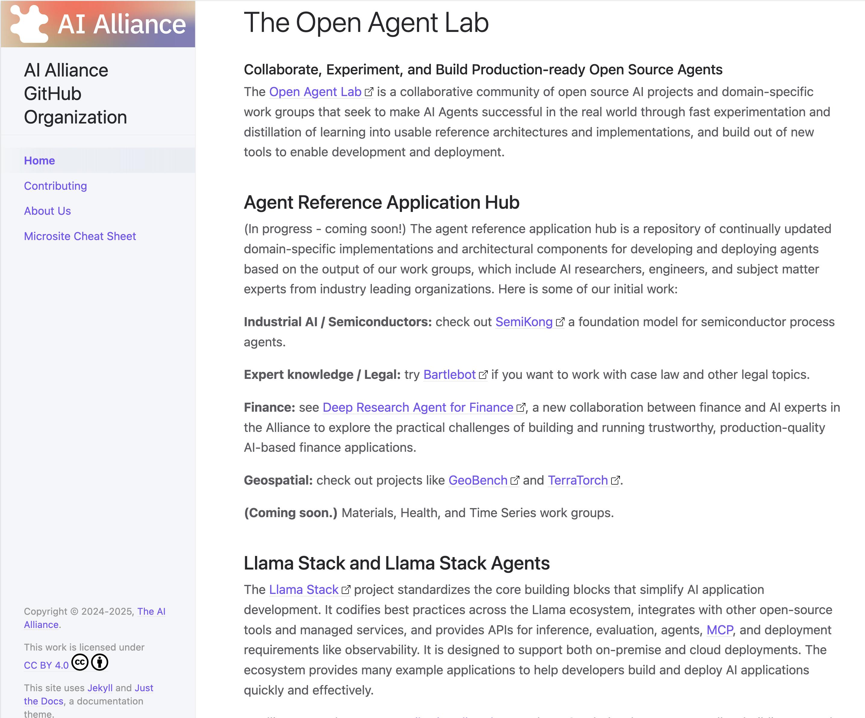 Open Agent Lab description and projects