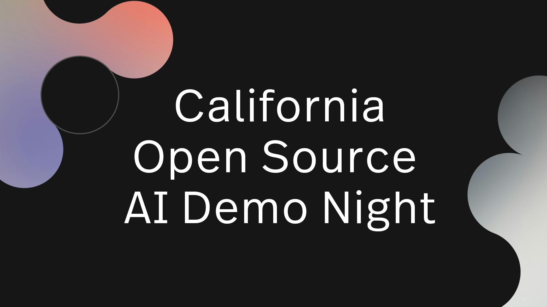 Open Source AI Demo Night